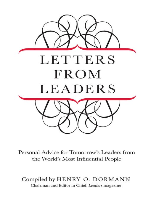 Title details for Letters from Leaders by Henry Dormann - Available